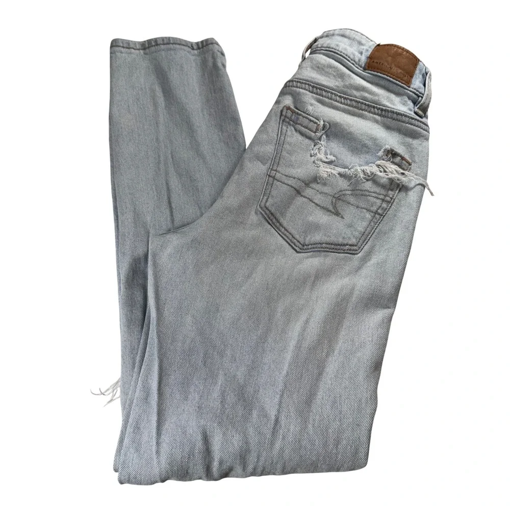 American Eagle Outfitters Womens‎ Size 00 Strigid Distressed Light Wash Jeans